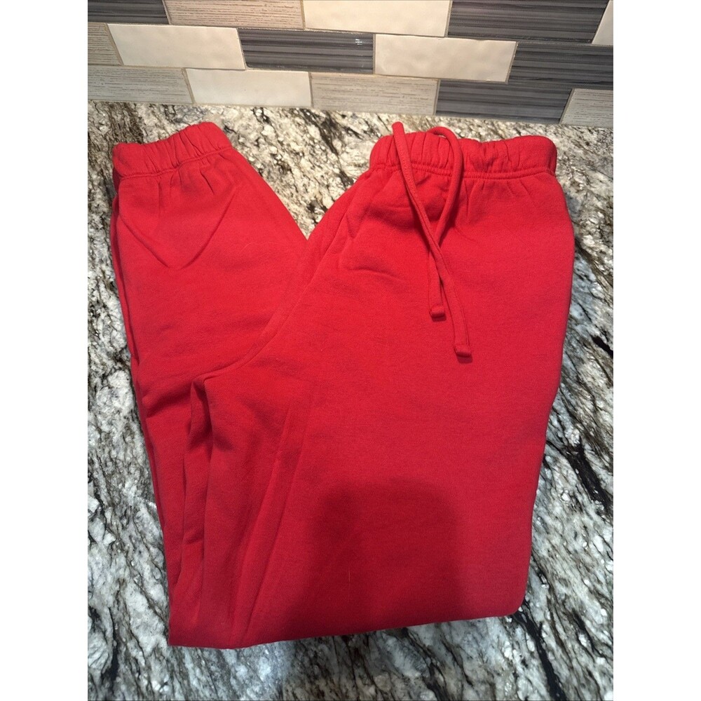 Zenana Jogger Sweatpants With Pockets Red Size Small NWOT Super Soft